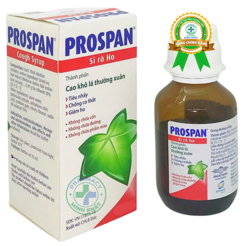 Siro ho Prospan 75ml – Điều trị viêm đường hô hấp cấp có kèm ho